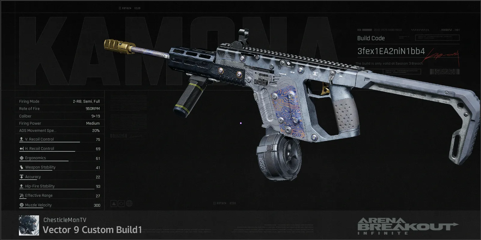 Best Vector 9 Build & Meta Loadout: Main Vector 9 | Arena Breakout ...