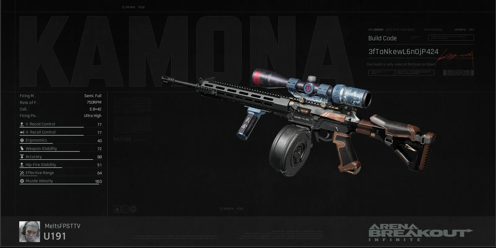 U191 Build Code Best U191 Build & Meta Loadout: u191 | Arena Breakout: Infinite (ABI)